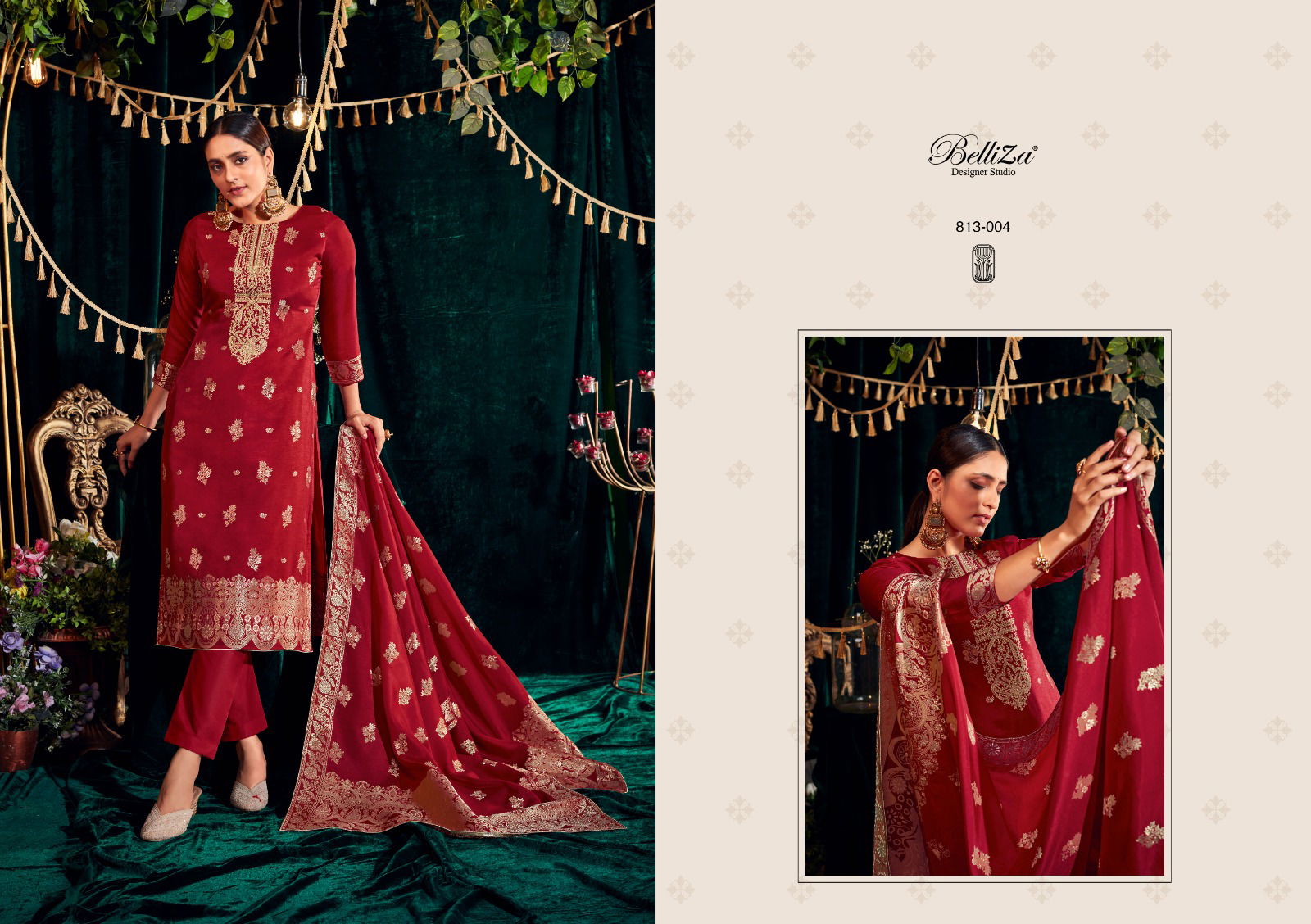 Rang Veda By Belliza Printed Designer Dress Material Catalog